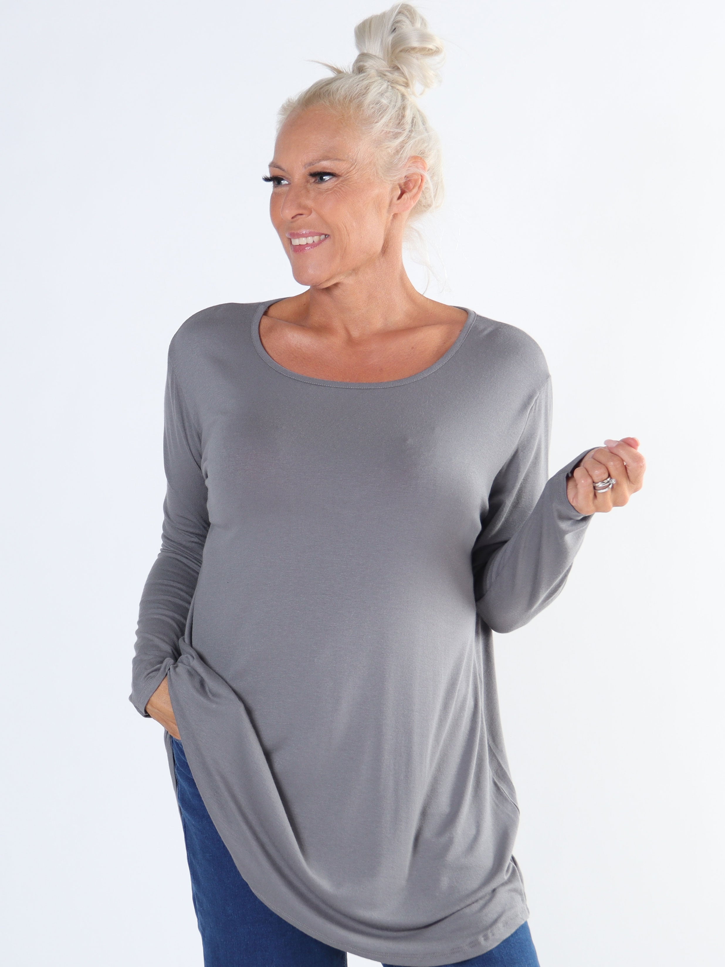 Otine - Langærmet basisbluse